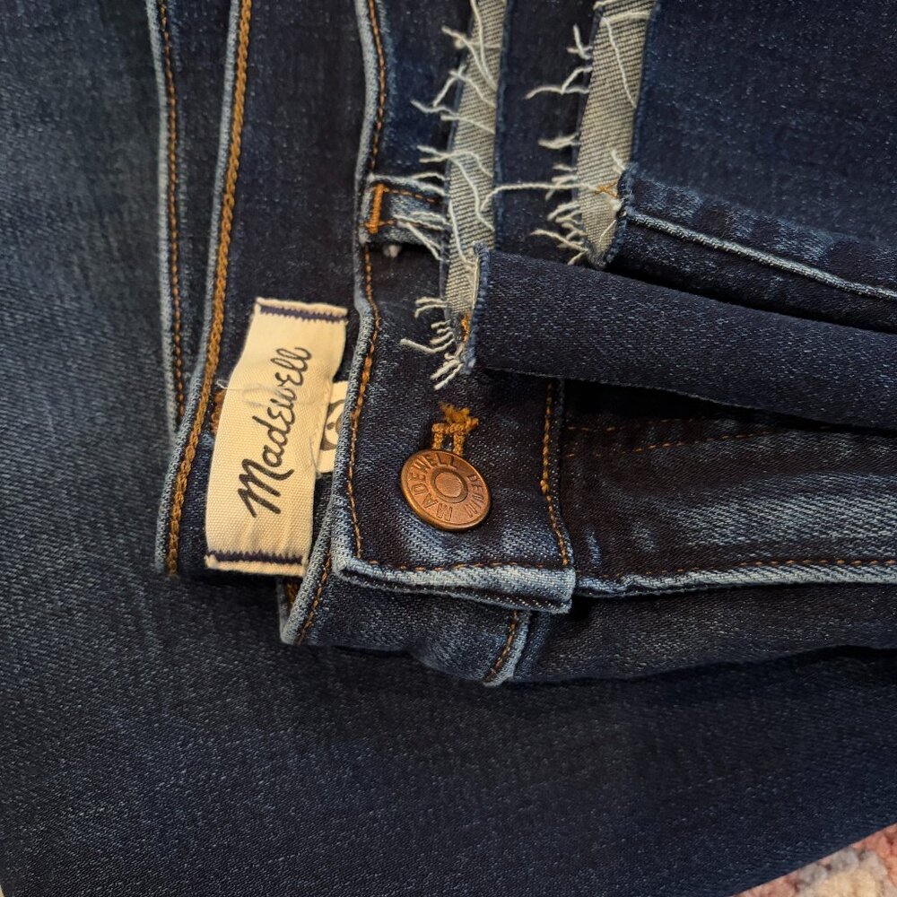 Madewell Mid-Rise Kickout Jeans, Raw Hem, Colleton Wash